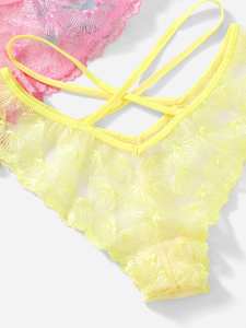 Infradito per <span class=keywords><strong>immagini</strong></span> calde da donna reggiseno Sexy biancheria intima sottile a vita bassa in pizzo traspirante da <span class=keywords><strong>ragazza</strong></span> triangolo Sexy perizoma Sexy - Product Image 5