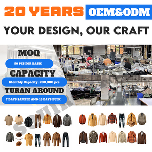 Giacca da lavoro <span class=keywords><strong>blu</strong></span> da <span class=keywords><strong>uomo</strong></span> Squirorkop personalizzata, giacca da lavoro lavata Vintage in stile francese leggero, <span class=keywords><strong>cappotto</strong></span> da lavoro in tela e saia - Product Image 6