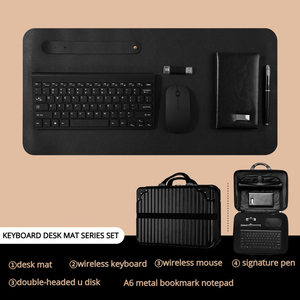 Set Completo di Tastiera e Mouse Wireless Slim <span class=keywords><strong>Zheng</strong></span> <span class=keywords><strong>Yang</strong></span> ZY3060 con Logo Personalizzato, Set 5 in 1 in Confezione Regalo per Gaming, Ufficio e Business - Product Image 6