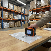Mini imprimante à jet d'encre manuelle avec écran tactile pour l'impression de codes-barres/codes QR sur les bouteilles en plastique flexibles, les canettes métalliques