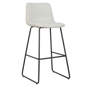 Prix raisonnable intérieur moderne luxe Restaurant cuisine Boucle Chrome métal noir salon table haute ensemble tabourets de <span class=keywords><strong>bar</strong></span> - Product Image 4