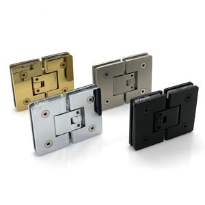 Badkamer Glas Op Glas Messing Aanpassen Scharnier Glazen Deur Draaischerm Scharnieren Voor Doucheruimte - Product Image 1