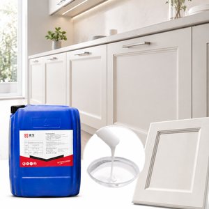 Kit de résine UV de luxe, résistant à la chaleur, adhésif thermofusible PU à base d'eau pour colle de pressage de membrane de porte d'armoire - Product Image 1