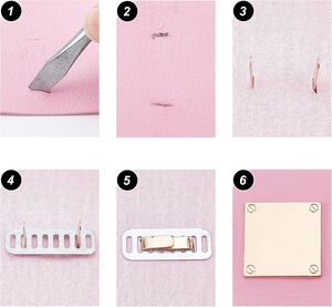 WADORN Pcs Metal Blank Stamping <b>Tags</b> Colors Alloy Rectangle Blank <b>Name</b> Labels Marker DIY Handmade Logo Labels With Shim For Clot - Product Image 5