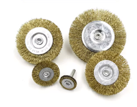 Pinceau industriel (poils en acier au carbone torsadé/fils de laiton) 1 poils de 2 mm de longueur et de 2 mm de diamètre, qualité DIY, personnalisable OEM pour