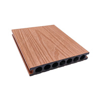 Planche de terrasse extérieure en composite WPC creux, imperméable et anti-UV, co-extrusion bois-plastique, pour jardin et terrasse
