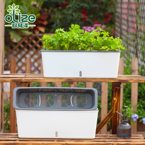 New Styles PP Flower <strong>Pot</strong> Plastic Gardening Planter Vegetable <strong>Rectangle</strong> <strong>Plant</strong> <strong>Pots</strong> - Product Image 4