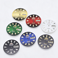Komponen Jam Tangan Aigesheng Buatan Tangan Berbahan Emas Putih, Struktur Datar, Cocok untuk Casing Jam 40mm, Suku Cadang Aftermarket