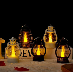 Retro <b>Small</b> LED Lantern Creative Electronic <b>Candle</b> Oil Lamp Battery Operated Christmas Weddings Birthdays Decorative Gift - Product Image 6