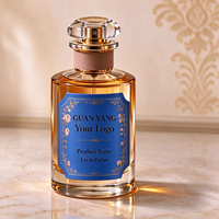 Autocollants de luxe pour flacons de parfum, dorés et gaufrés, imprimés sur mesure, étiquettes imperméables pour emballages de parfum