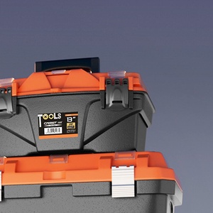 Boîte <span class=keywords><strong>à</strong></span> <span class=keywords><strong>outils</strong></span> en plastique idéale pour les électriciens sur chantier et les ateliers professionnels Vseebox V6, boîte <span class=keywords><strong>à</strong></span> <span class=keywords><strong>outils</strong></span> <span class=keywords><strong>roulante</strong></span> empilable - Product Image 3