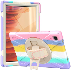 Coque de protection en silicone 10.4 pouces avec sangle de poignée, étui coloré et sur mesure pour Samsung Galaxy <span class=keywords><strong>Tab</strong></span> A T505 <span class=keywords><strong>T500</strong></span> - Product Image 1