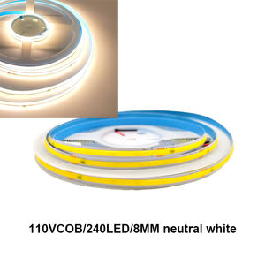 110V 220V 240COB striscia di luce 10m IP20 Non impermeabile 8mm striscia flessibile luce fredda/neutra/calda - Product Image 4