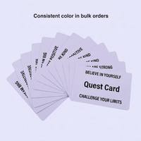 Jeu de cartes de mission personnalisées avec pelliculage mat, jeu de défi pour couples, avec boîte à couvercle et base imprimée, fabricant
