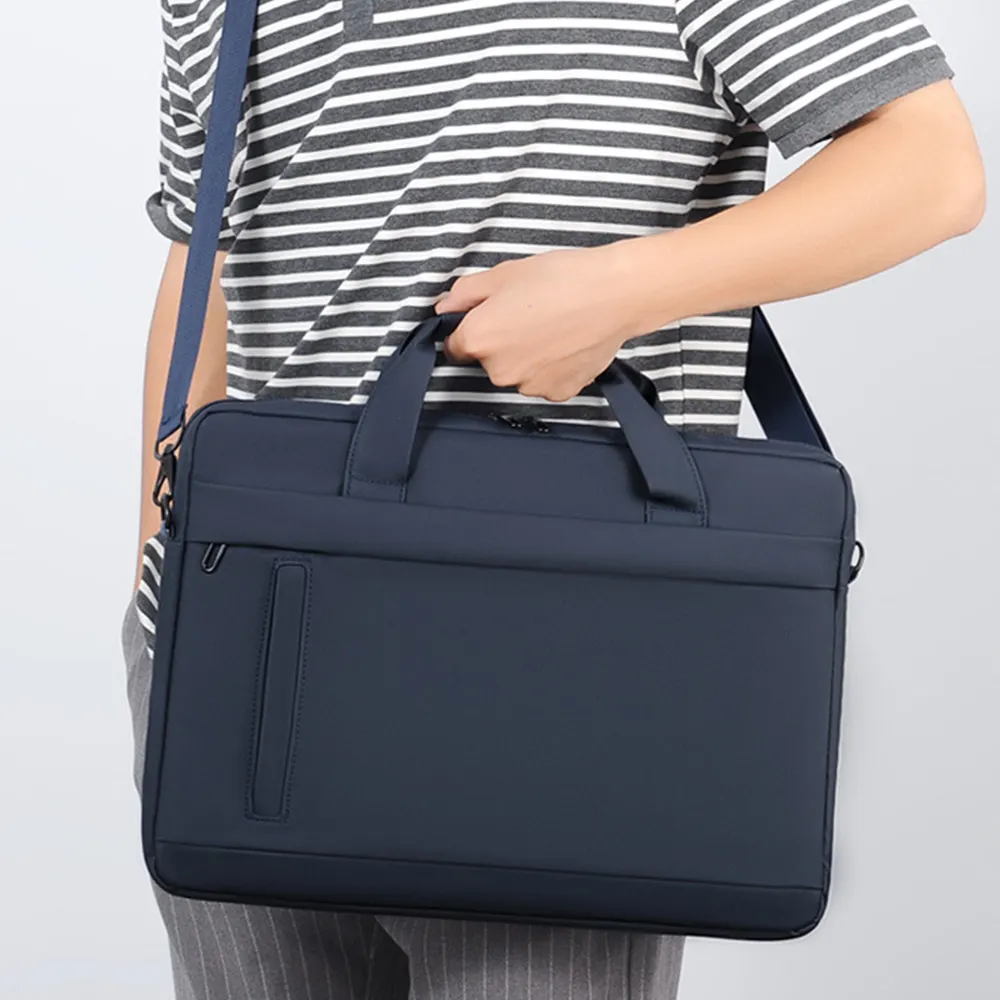 서류 가방 및 노트북 가방 한 어깨 노트북 가방 비즈니스 출퇴근 노트북 가방 비즈니스 선물 인쇄 가능한 로고 사용자 정의 색상