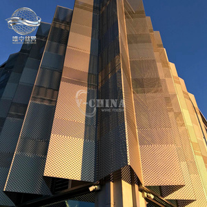 Componentes Prefabricados Modulares <span class=keywords><strong>para</strong></span> Fachadas Perforadas, Panel de Aluminio, Sistema de Muro Cortina Unificado, Arquitectura Comercial - Product Image 3
