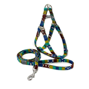 Arnés para mascotas bohemio chaleco estilo correa para el pecho del perro arnés collar de perro conjunto de correa - Product Image 1