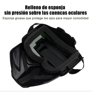 Masque de soudage avec visière grise en polycarbonate anti-rayures et résistant à la chaleur pour le soudage - Product Image 2