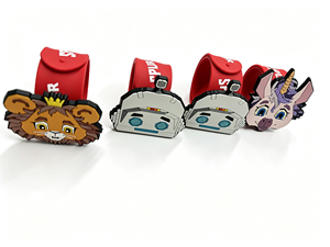 Custom Silicone Rubber Waterproof <b>Wrist</b> <b>Strap</b> Printed Cartoon Character Band Custom Logo for Promotional Events Giveaway Gifts - Product Image 2
