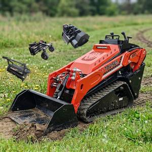 Mini-chargeuse sur chenilles Tovisen V1000 avec moteur Kubota à haut débit pour petites chargeuses compactes, accessoires, rétrocaveuse, broyeur - Product Image 1