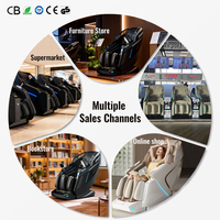 Silla de Masaje Portátil de Grado Comercial L50S 4D+3D, Riel SL de 135 cm, Airbag de Cuerpo Completo, Gravedad Cero, Logotipo Personalizado OEM, Venta al Por Mayor
