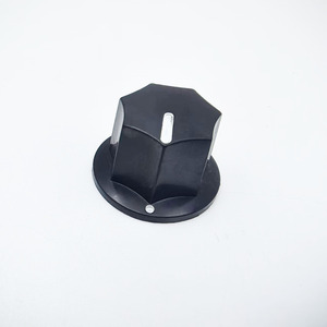 Black Bakelite Fluted MXR Style <strong>Knob</strong> Cap Plastic Pointer <strong>Knob</strong> With White Indicator Line for Guitar Bass <strong>Volume</strong> Tone Control - Product Image 6