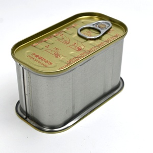 Lata Rectangular Vacía de Hojalata con Tapa de Fácil Apertura para Envasar Carne de Fieltro, Sardinas y Atún - Product Image 4