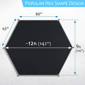 Hammock Rain Fly <b>Waterproof</b> Four-Season Quick-Opening Camping Tarps Cover <b>Tent</b> Stakes Carry Bag Ultralight Shelter Backpacking - Product Image 2