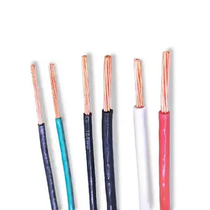 PVC Cover Copper wire THW/TW 14 12 10 8 6 AWG Solid/Stranded copper conductor Electrical cable