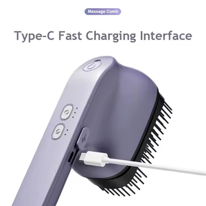 Venta caliente cepillo de cuero cabelludo aceite esencial masaje peine aromaterapia cuero cabelludo masajeador eléctrico masajeador de cabello - Product Image 5