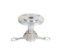 Raccord rapide à bride robuste en acier inoxydable 304 raccord camlock femelle raccord rapide raccord DN15 Type C avec bride