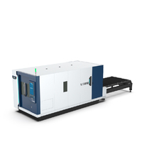SENFENG plaque de couverture fermée acier métal fibre optique cnc laser machine de découpe prix de table d'échange