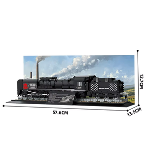 High-end New 66801 Creativity Steam Locomotive Type 9000 Building <b>Block</b> Model Desk Orn Train Assembly DIY Toys Boy Christmas Gif - Product Image 1