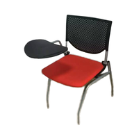 Chaise de formation pliante pour salle de conférence au design moderne avec table d'écriture pour la formation et les études au bureau