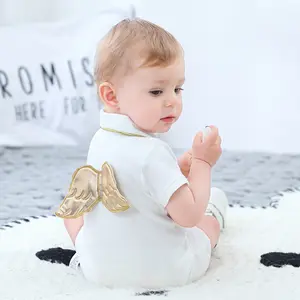wholesale Organic cotton newborn baby clothing in los angeles wings for boy clothes 9-12 months