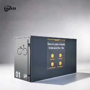 KAVASS Outdoor Furniture Waterproof <strong>Metal</strong> <strong>Locker</strong> for Rental Bicycle Storage <strong>Locker</strong> Cabinet Shed Bike <strong>Locker</strong> Box Storage - Product Image 1