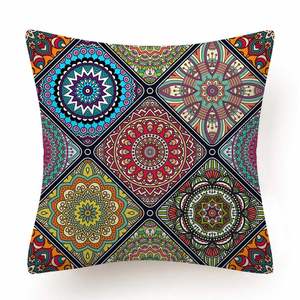 Funda de Cojín Boho con Diseño Paisley Tradicional Oriental, Inspirada en Mandala, Venta al Por Mayor - Product Image 3