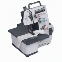 Machine à coudre domestique KIMFOR à double aiguille, moteur électrique, surjeteuse trois fils, mini surjeteuse point noué 135W