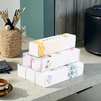 Boîtes pliantes en papier pour rouge à lèvres et gloss cosmétiques de luxe avec logo personnalisé, pelliculage mat et gaufrage pour emballage de crèmes visage et yeux