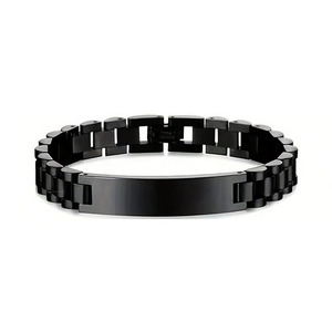 Pulsera <span class=keywords><strong>de</strong></span> acero inoxidable personalizada con nombre para hombre, nuevas <span class=keywords><strong>pulseras</strong></span> lisas personalizadas 8/10/12/15 para <span class=keywords><strong>caballero</strong></span>, regalo <span class=keywords><strong>de</strong></span> negocios - Product Image 2