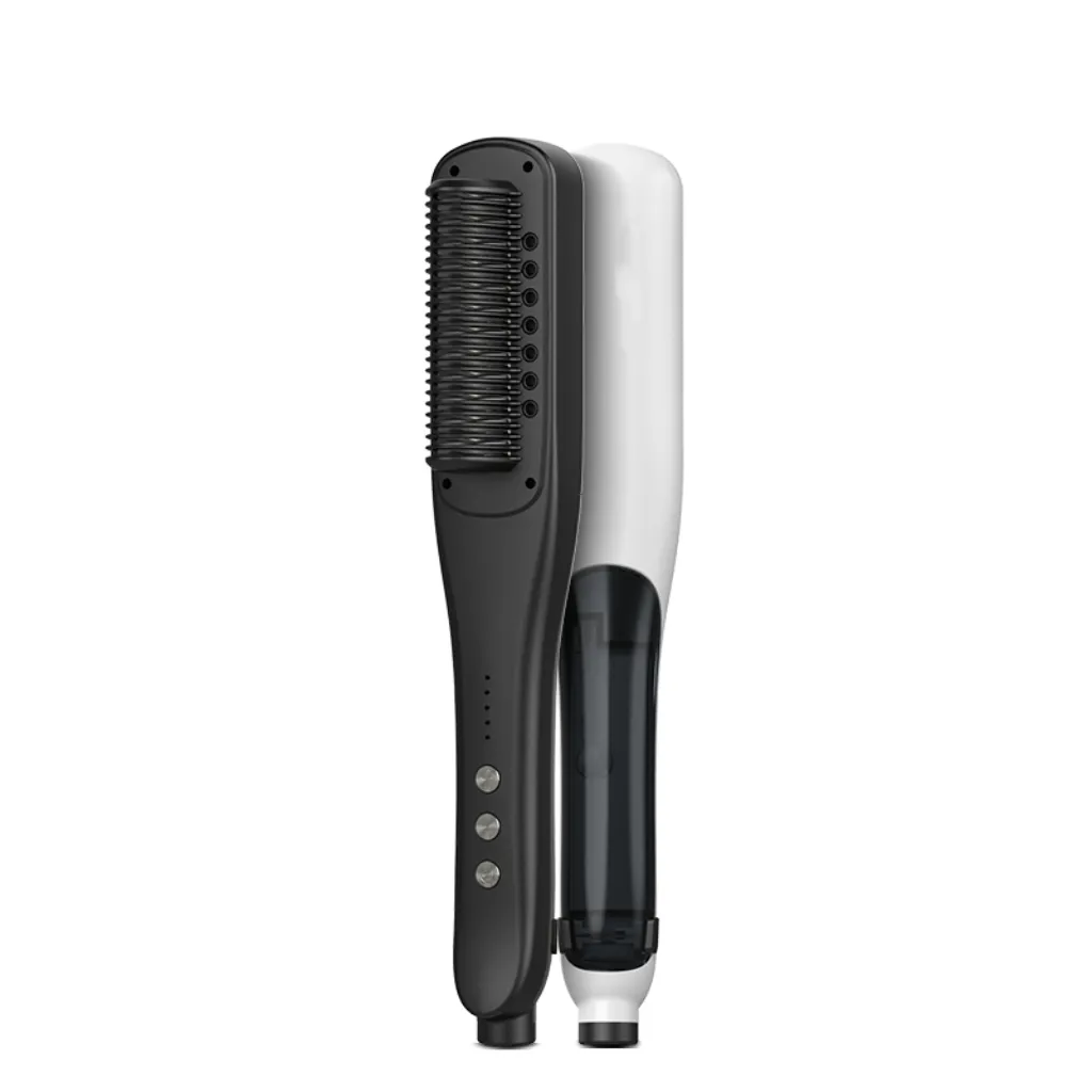 Steam straight curl comb PTC heating Intelligent constant temperature soft shiny not fluffy hair care safe anti scalding