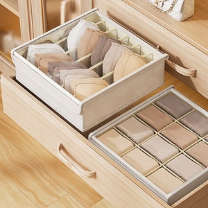 Faltbarer Unterwäsche-<span class=keywords><strong>Organizer</strong></span> BH-Schubladenorganizer Tragbare Dessous-Box Unterwäsche-Trenner Aufbewahrungsbox für Unterwäsche - Product Image 3