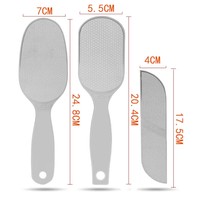 Dissolvant de peau morte outils de pédicure pédicure lavable lime à pied en métal râpe à pied en acier inoxydable