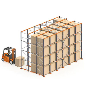 High Density Drive-Through Pallet Rack Forklift Storage Heavy Duty <strong>Warehousing</strong> - Product Image 1