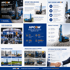 APCOM Foreuse hydraulique sur chenilles pour puits d'eau et mines, 280m 300m 350m 400m 450m - Product Image 4