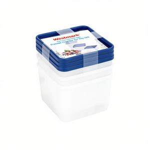 Westmark Freezer <b>Container</b> Trio 3 Pack Square Food <b>Storage</b> Deep Freeze Safe - Product Image 2
