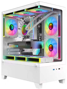 Châssis de jeu en verre trempé MATX USB 3.0 <span class=keywords><strong>Tour</strong></span> <span class=keywords><strong>vide</strong></span> légère pour PC et serveurs personnalisés avec ventilateur refroidisseur - Product Image 6