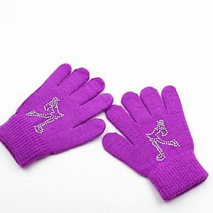 LIUHUO-vêtements d'hiver en maille pour filles, antidérapantes, à la mode, perçage à chaud, chaud, épais, chaud, fitness, complet doigt - Product Image 4