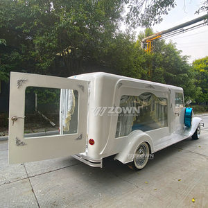 Cercueil électrique à 4 roues, design classique blanc, transport spécial - Product Image 4