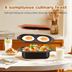電子レンジ朝食用オムレツメーカーノンスティックフライングパンフライパン調理器具セット卵用ハンバーガーパンケーキパン - Product Image 5